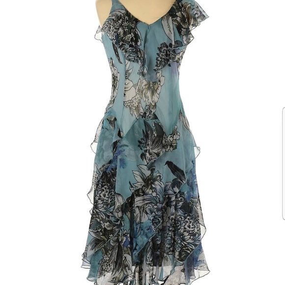 Dress Barn Dresses & Skirts - 2/$20 Light blue ruffled flowy floral dress